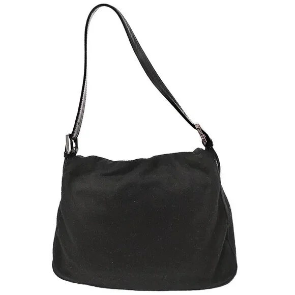 Fendi Black Cashmere Mamma Baguette Handbag 2348-26325-099 126278 - Picture 2 of 10
